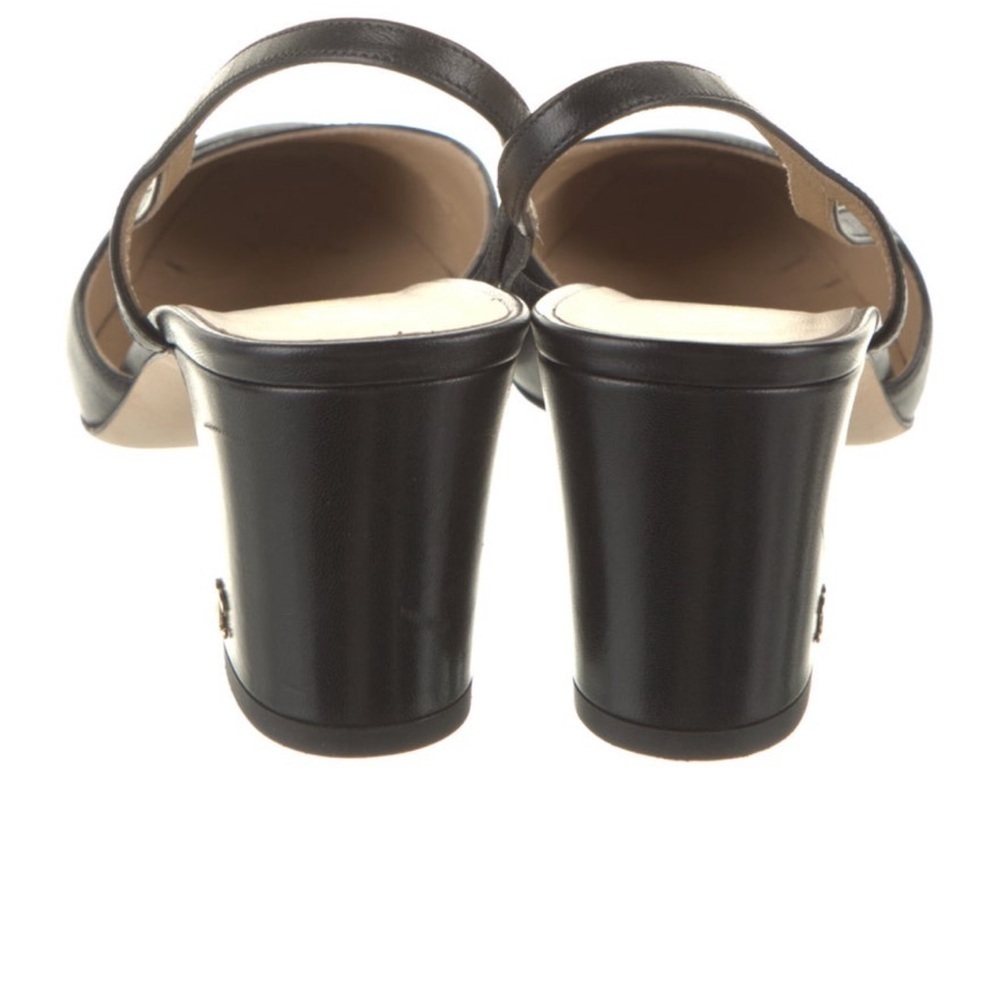 CHANEL Slingback Goatskin & Grosgrain Black on Black - Picture 5 of 5